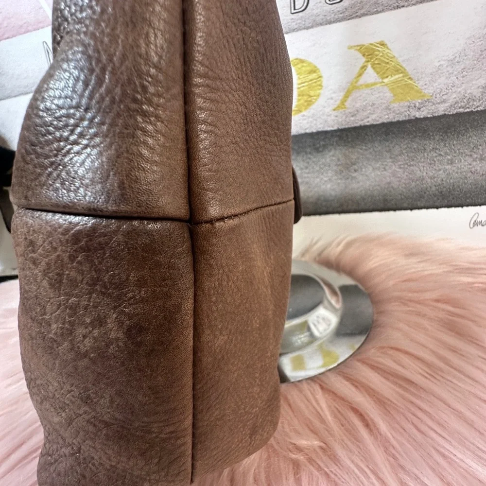 Fossil Tan Leather Hobo Bag